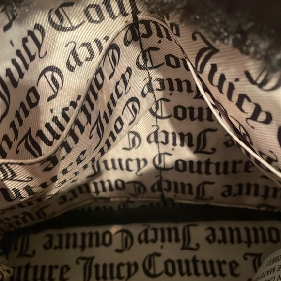 NWT Juicy Couture Black Faux Fur Mini Tote or Crossbody MSRP $89 - Picture 10 of 10